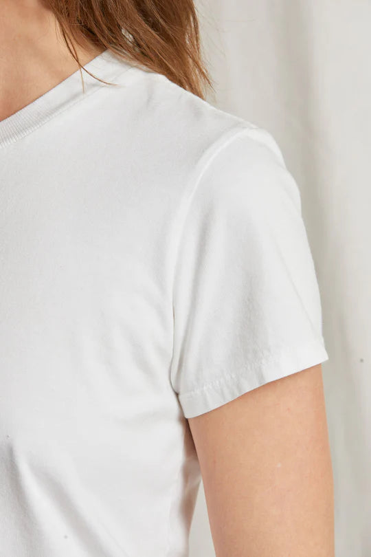 Springsteen Ringspun Cotton Tee - White