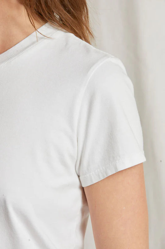 Springsteen Ringspun Cotton Tee - White