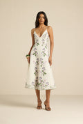 Anya Midi Dress - Ivory