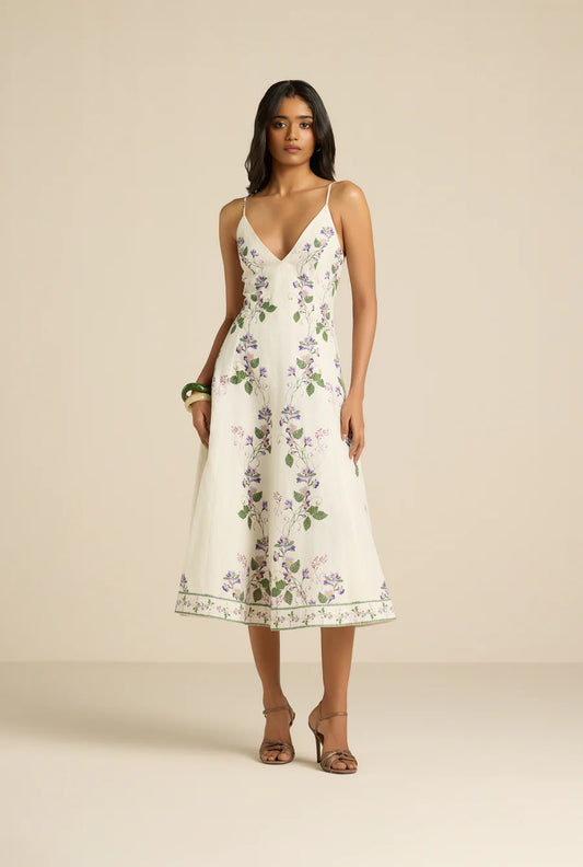 Anya Midi Dress - Ivory