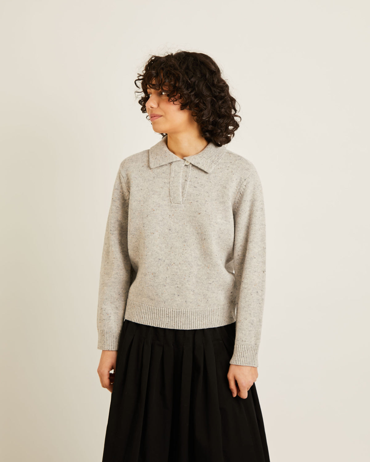 Clyde Sweater - Grey Donegal