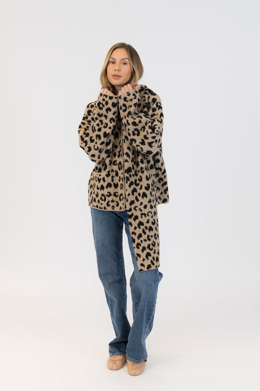 Delaney Coat - Animal Print