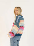 Hannah Handmade Crewneck Pullover - Multi stripe