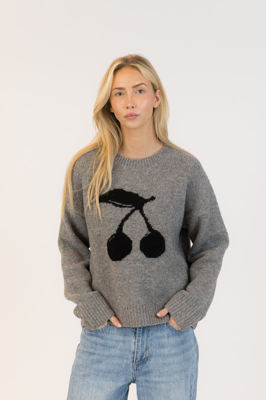Lou Crewneck Pullover - Dark Grey