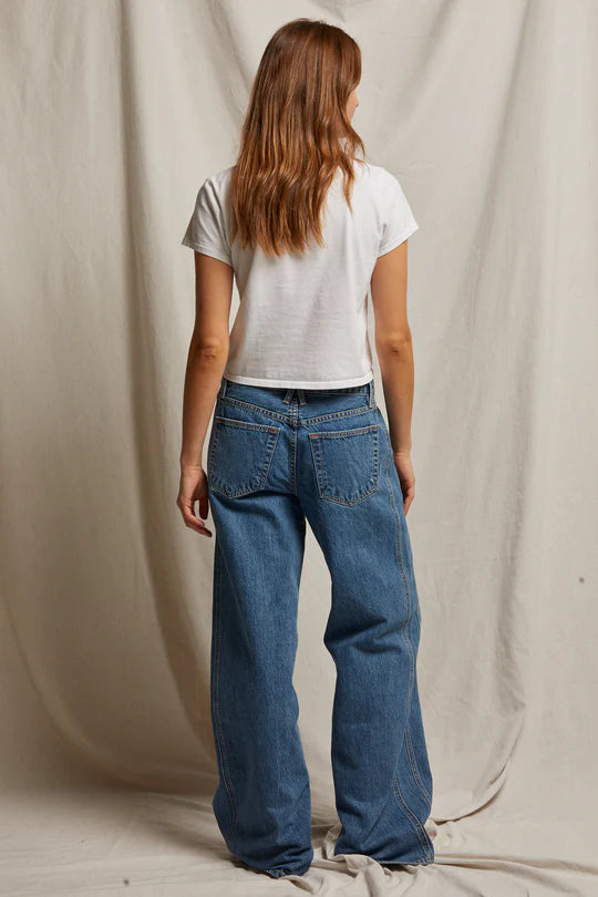 Springsteen Ringspun Cotton Tee - White