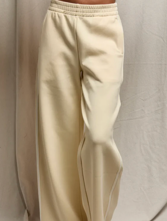 Mikos Wide Leg Pant - Custard