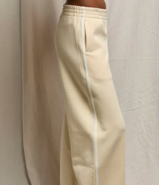 Mikos Wide Leg Pant - Custard