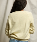 Ziggy Reverse Fleece Shrunken Crew Neck Sweatshirt - Cobalt
