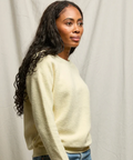 Ziggy Reverse Fleece Shrunken Crew Neck Sweatshirt - Cobalt