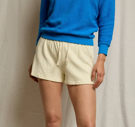 Layla French Terry Sweat Short - Custard