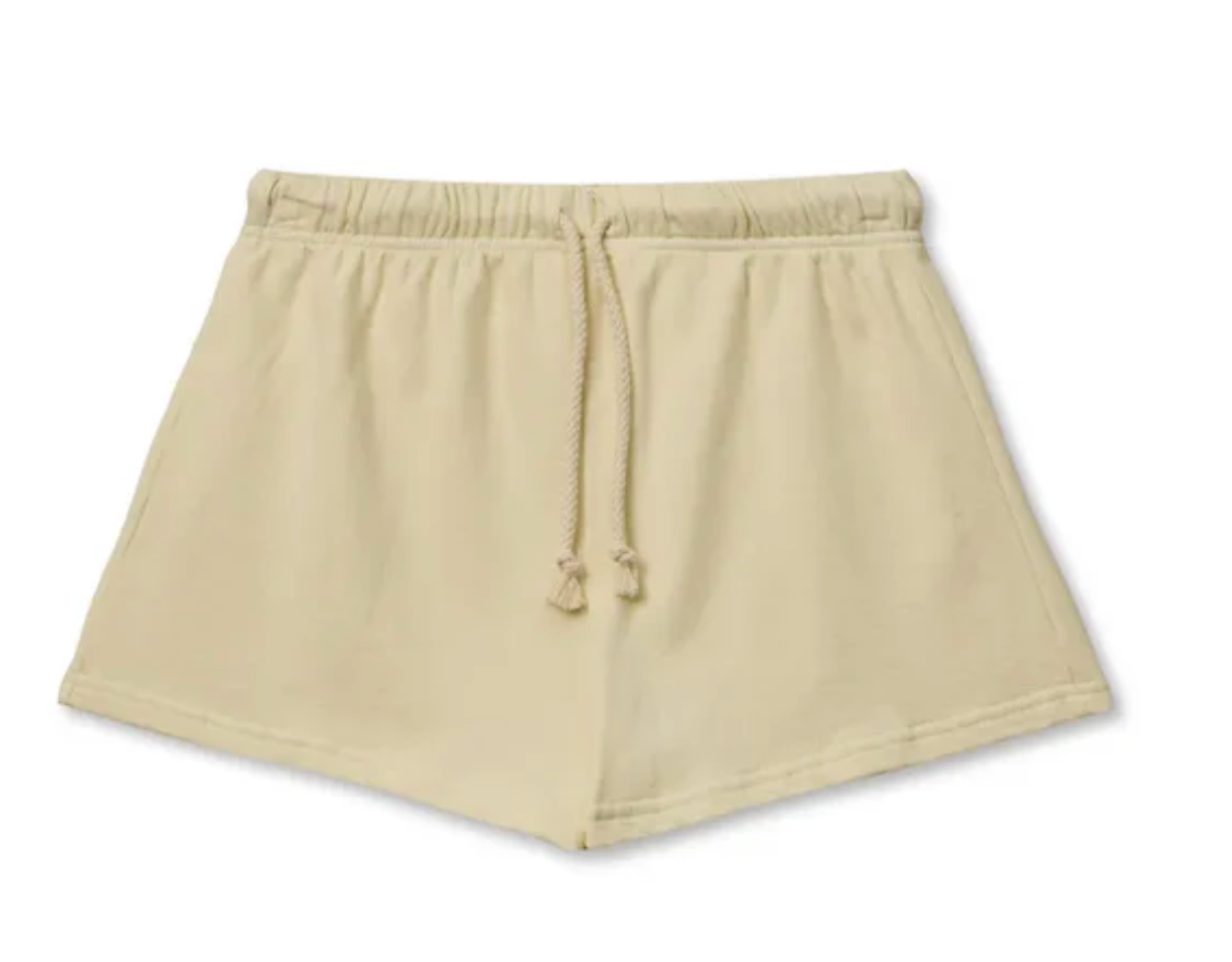 Layla French Terry Sweat Short - Custard