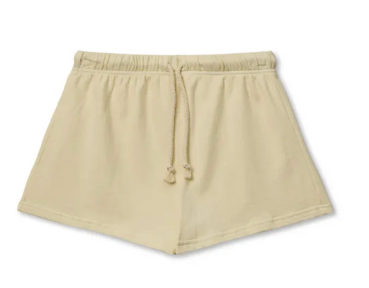 Layla French Terry Sweat Short - Custard