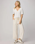 Angie Crop Wide Leg Pant - Moonstone