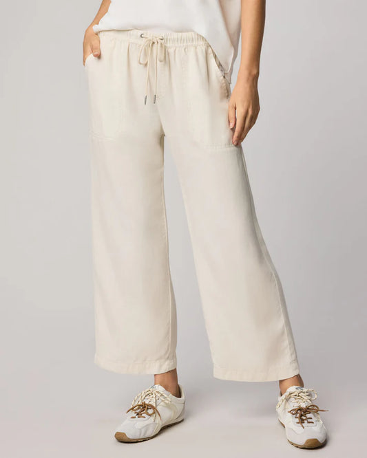 Angie Crop Wide Leg Pant - Moonstone
