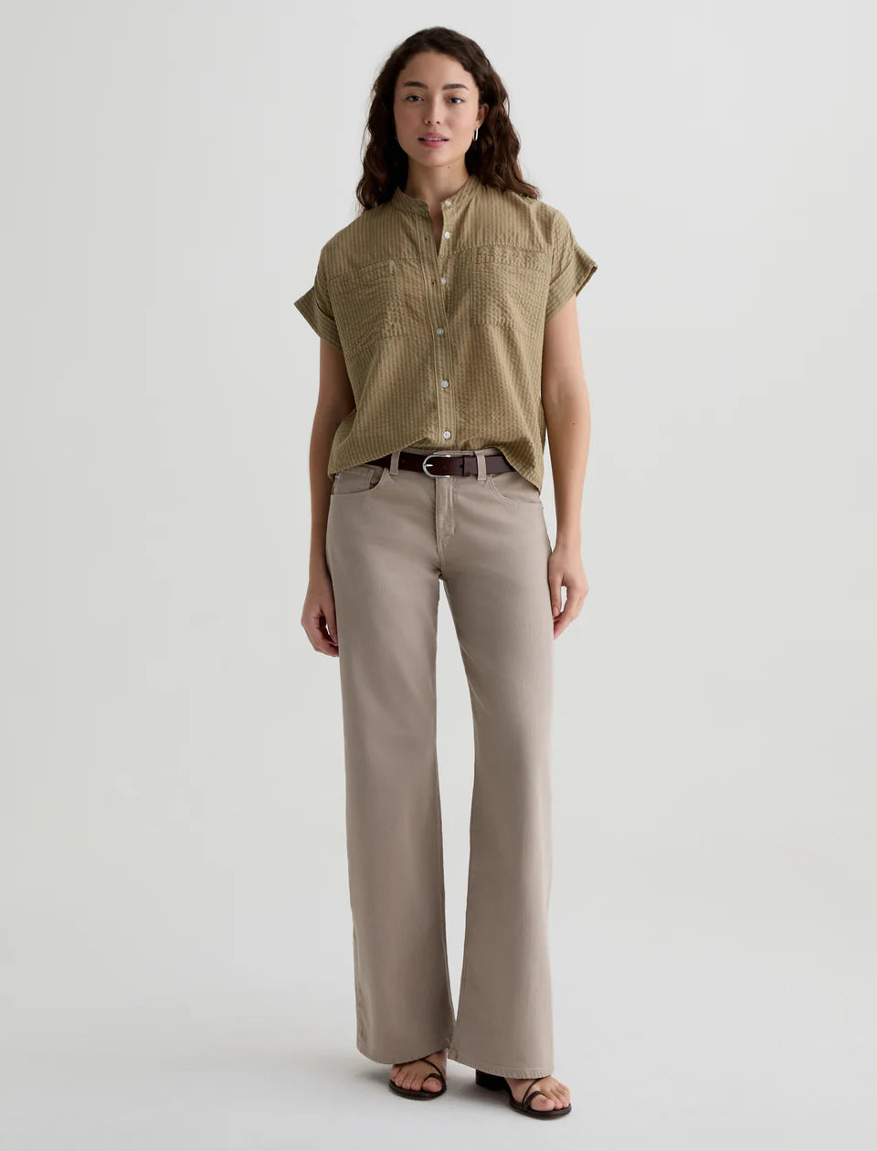 Adria Low-Rise Wide Leg - Simple Taupe