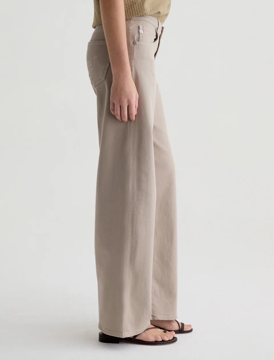 Adria Low-Rise Wide Leg - Simple Taupe