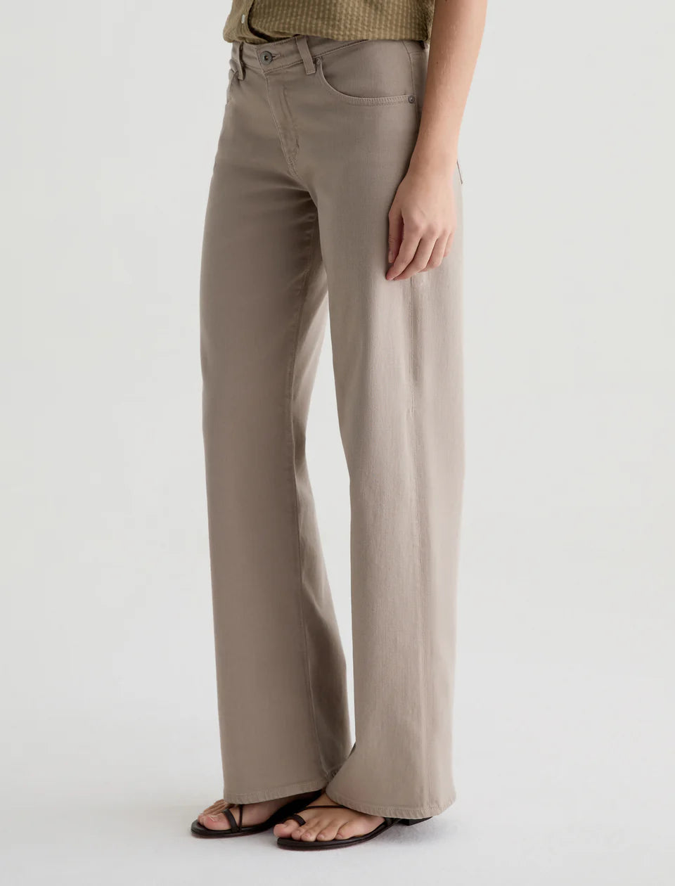 Adria Low-Rise Wide Leg - Simple Taupe