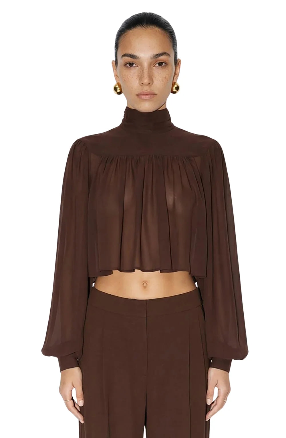 Aerin Top - Chocolate