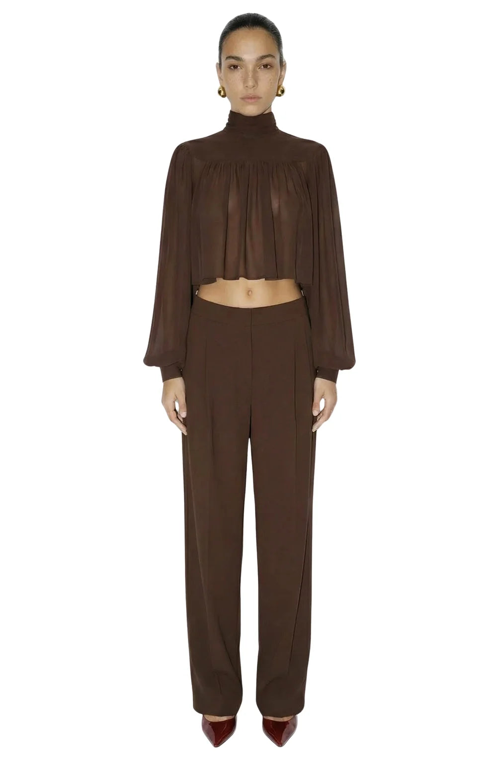 Aerin Top - Chocolate