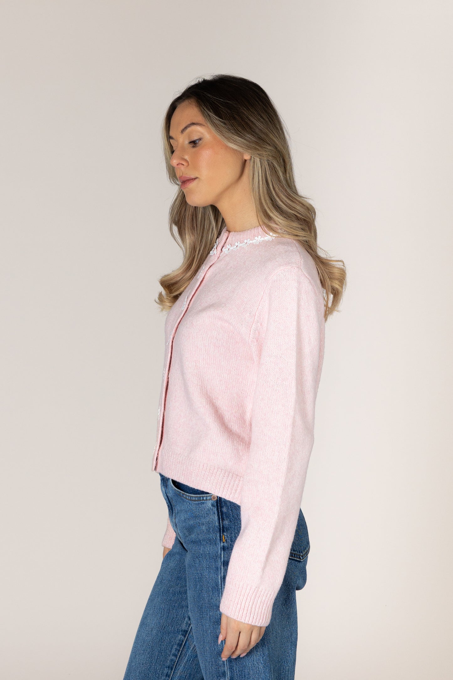 Aishadsy Novelty Daisy Cardi - Primrose