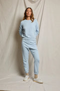 Alexi French Terry Raglan Crew Sweatshirt - Powder Blue