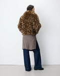 Alva Short Patterned Faux-Fur Coat - Leopard
