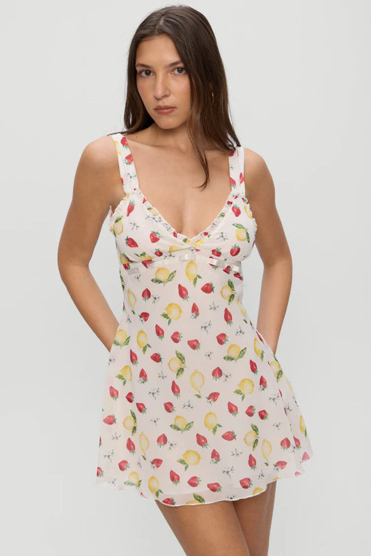 Dreamer Chiffon Mini Dress - Amalfi