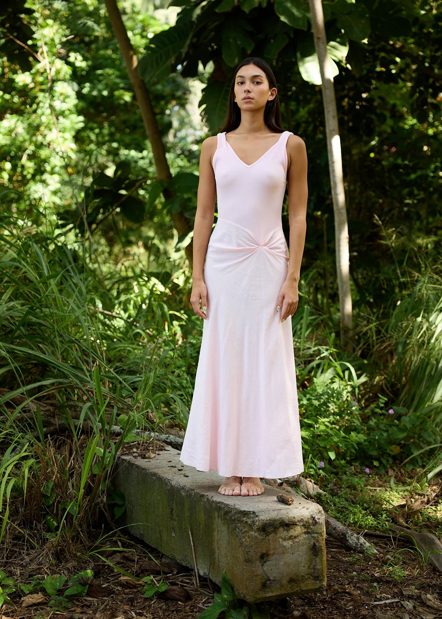 Amina Maxi Dress - Pale Pink