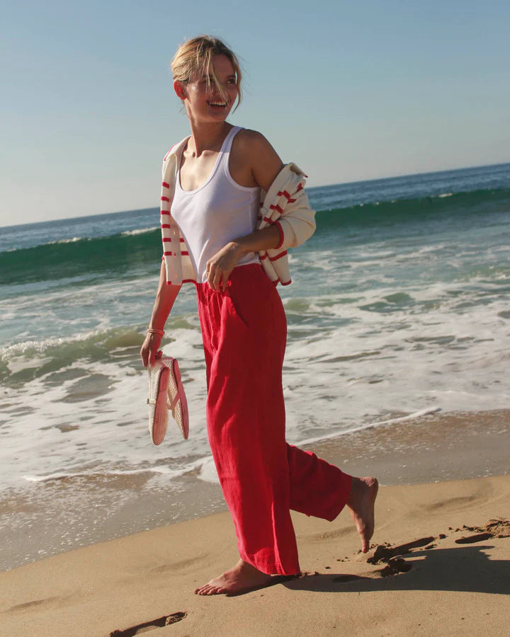 Angie Palazzo Pant - Rouge