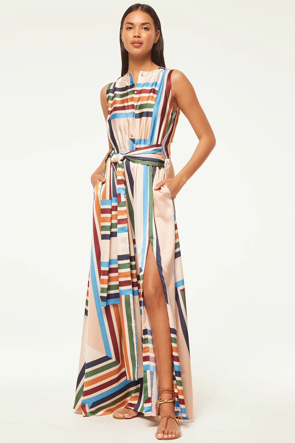 Anabella Dress - San Miguel Stripe