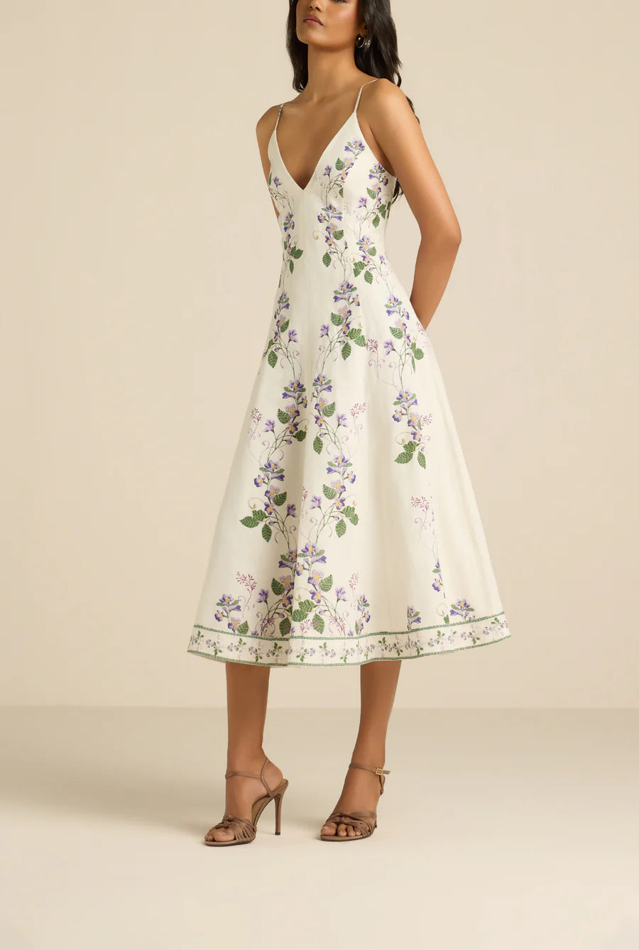 Anya Midi Dress - Ivory