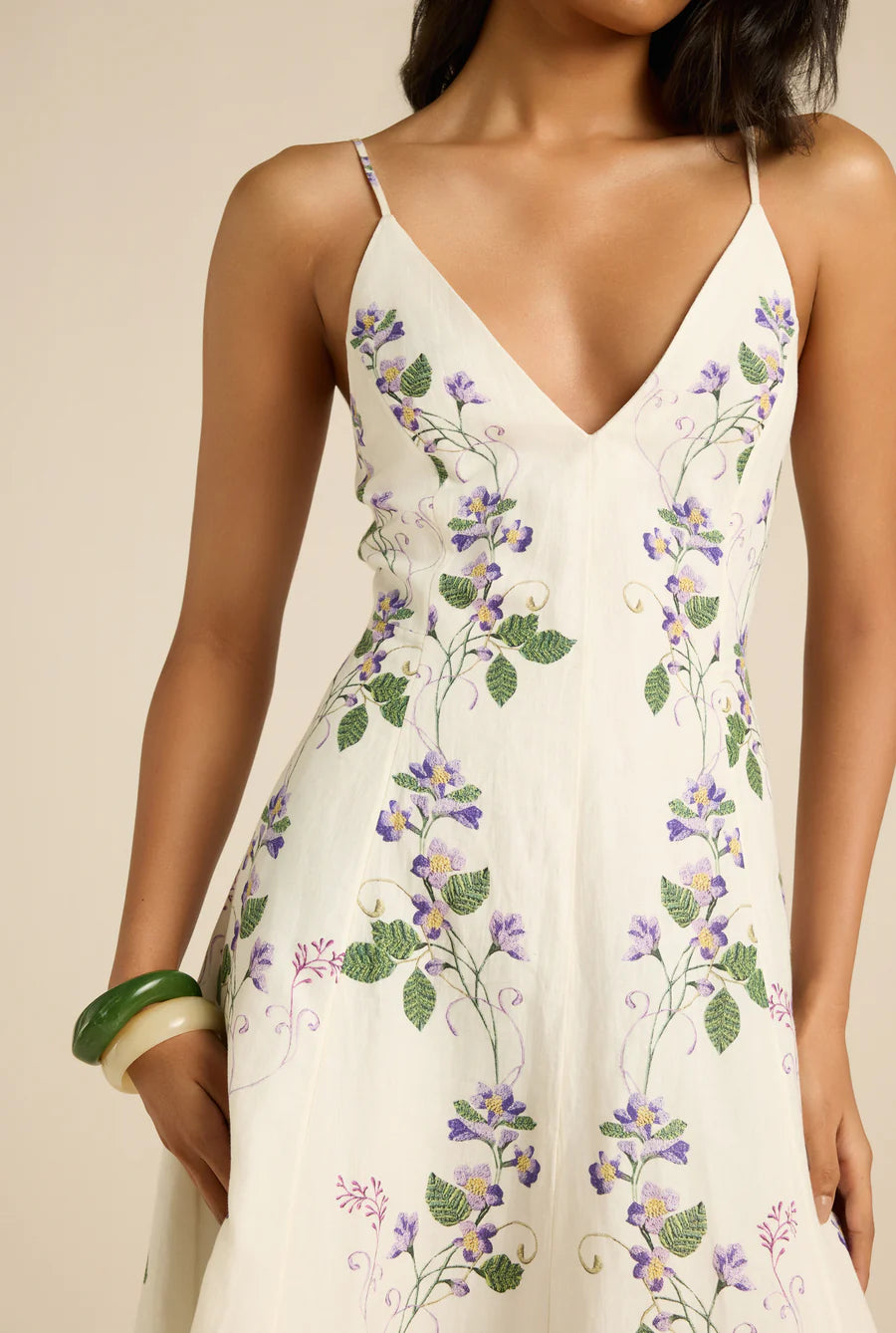 Anya Midi Dress - Ivory