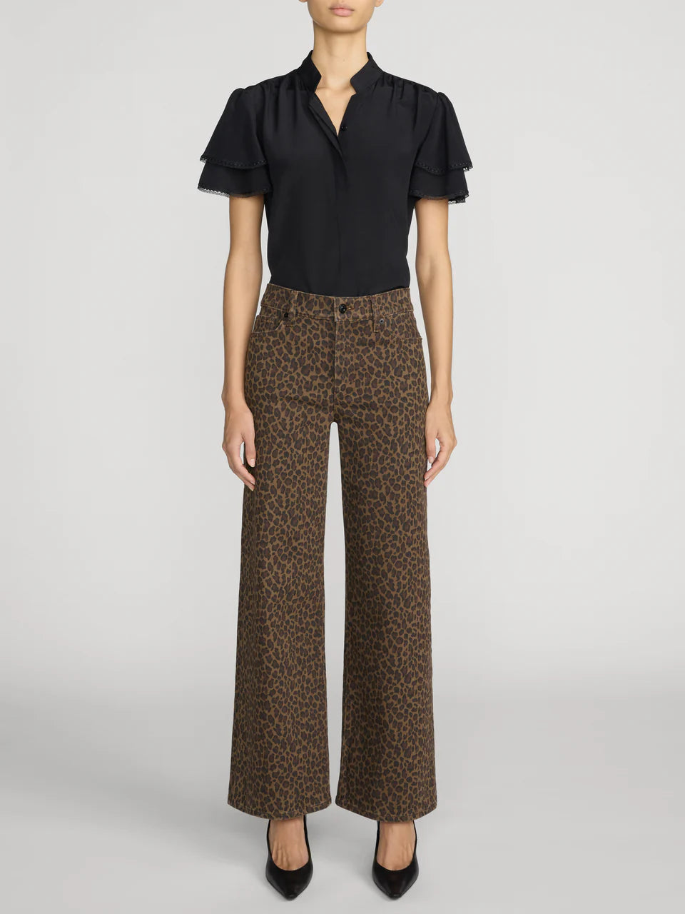 The Silk Arcadia Top - Black