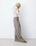 Ardoise Wide-Leg Tailored Pants - Stripe