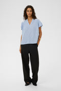 SLAria Blouse - Regatta and White Stripe
