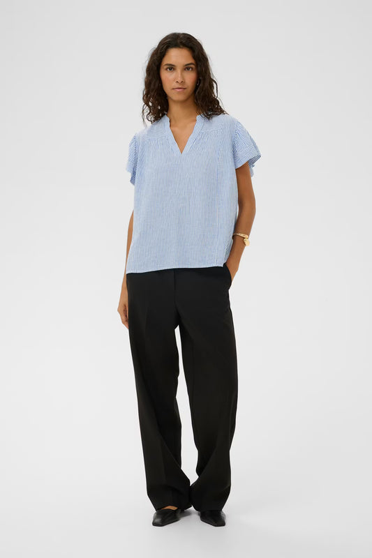SLAria Blouse - Regatta and White Stripe