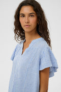SLAria Blouse - Regatta and White Stripe