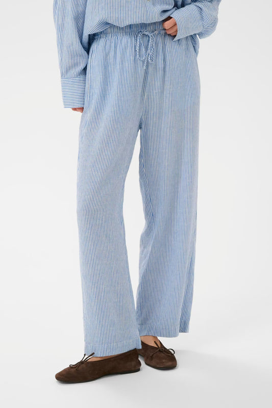 SLAria Trousers - Regatta and White Stripe