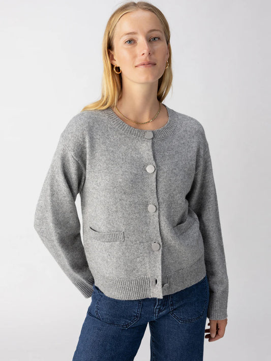 Elevated Cardi - Heather Ash