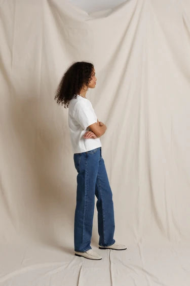 Atlas Heavy Jersey Crew Neck Tee - White