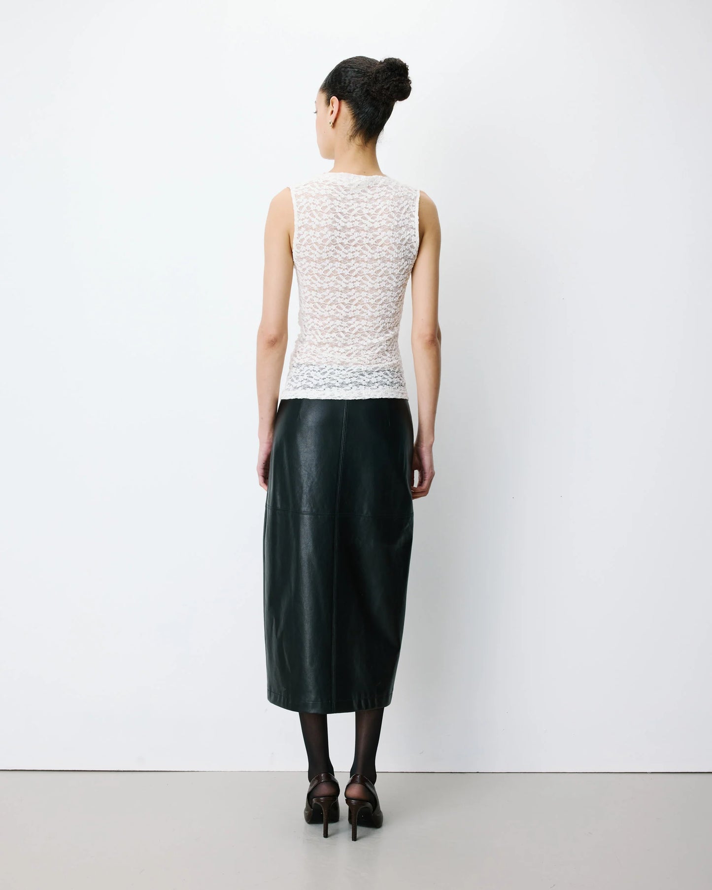 Avila Sleeveless Lace Top - Ecru