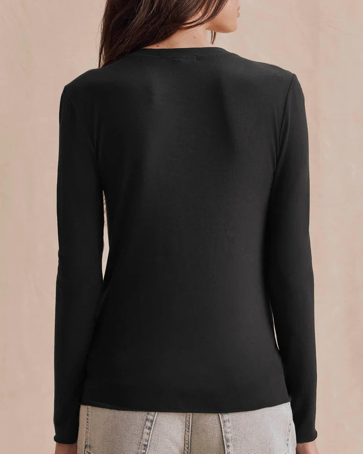 Bamboo Long Sleeve Tee - Black