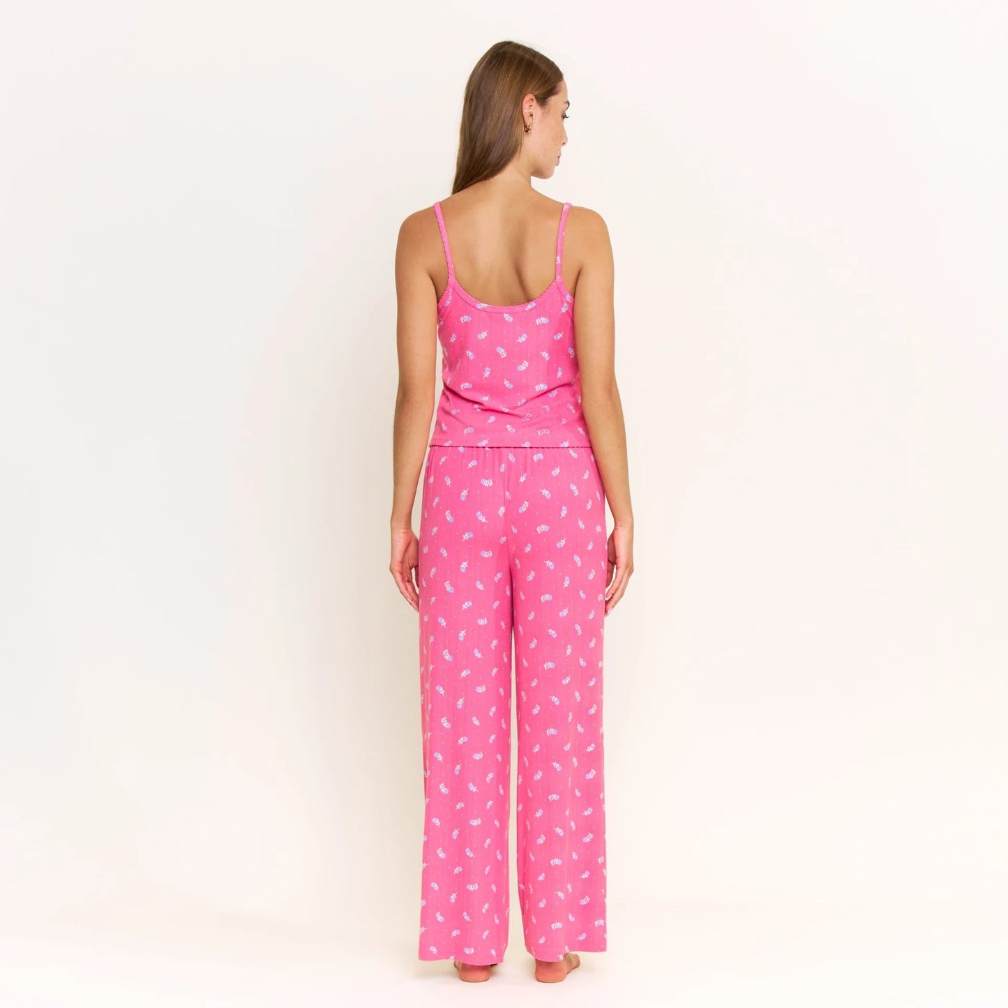 Blissful Cami Pant Set - Fuchsia Wild Rose