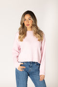 Bobby Chenille Crew Rib Sweater - Rosita