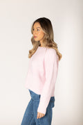 Bobby Chenille Crew Rib Sweater - Rosita