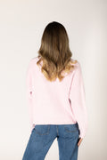 Bobby Chenille Crew Rib Sweater - Rosita