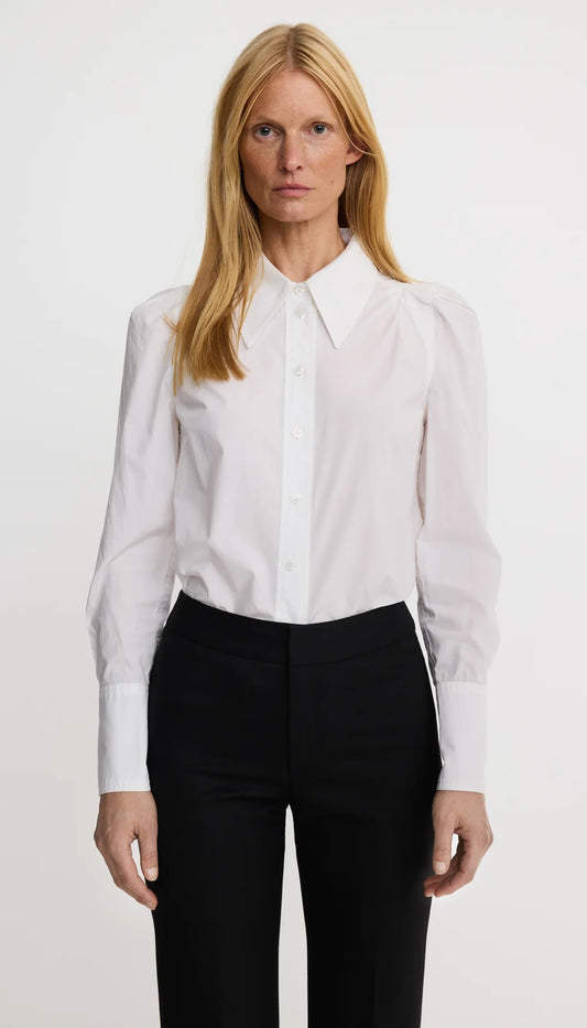 Box Pleat Shirt - Optic White