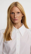 Box Pleat Shirt - Optic White