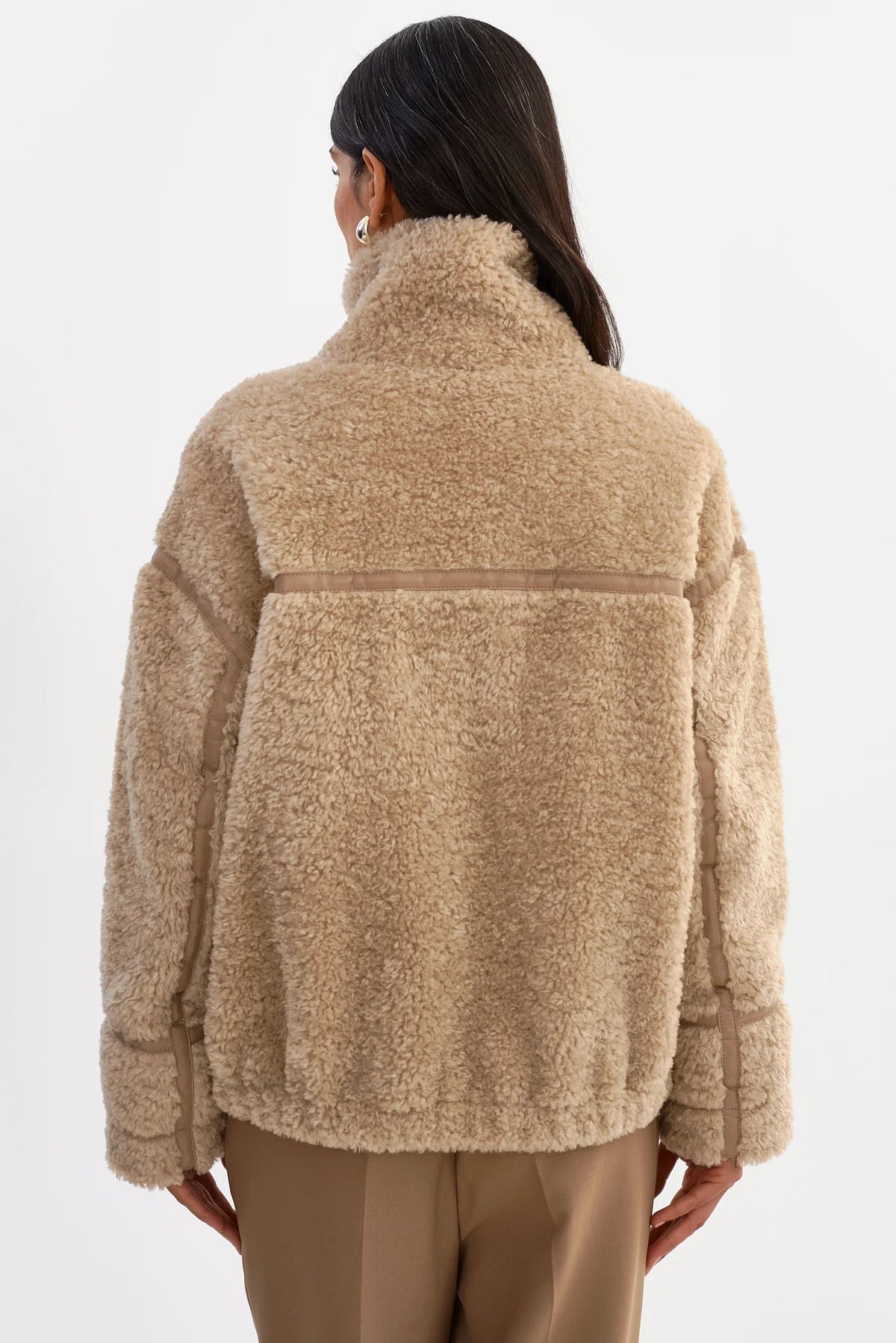 Brenna Sherpa Jacket - Beige