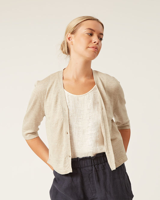 Brielle Cardigan - Taupe